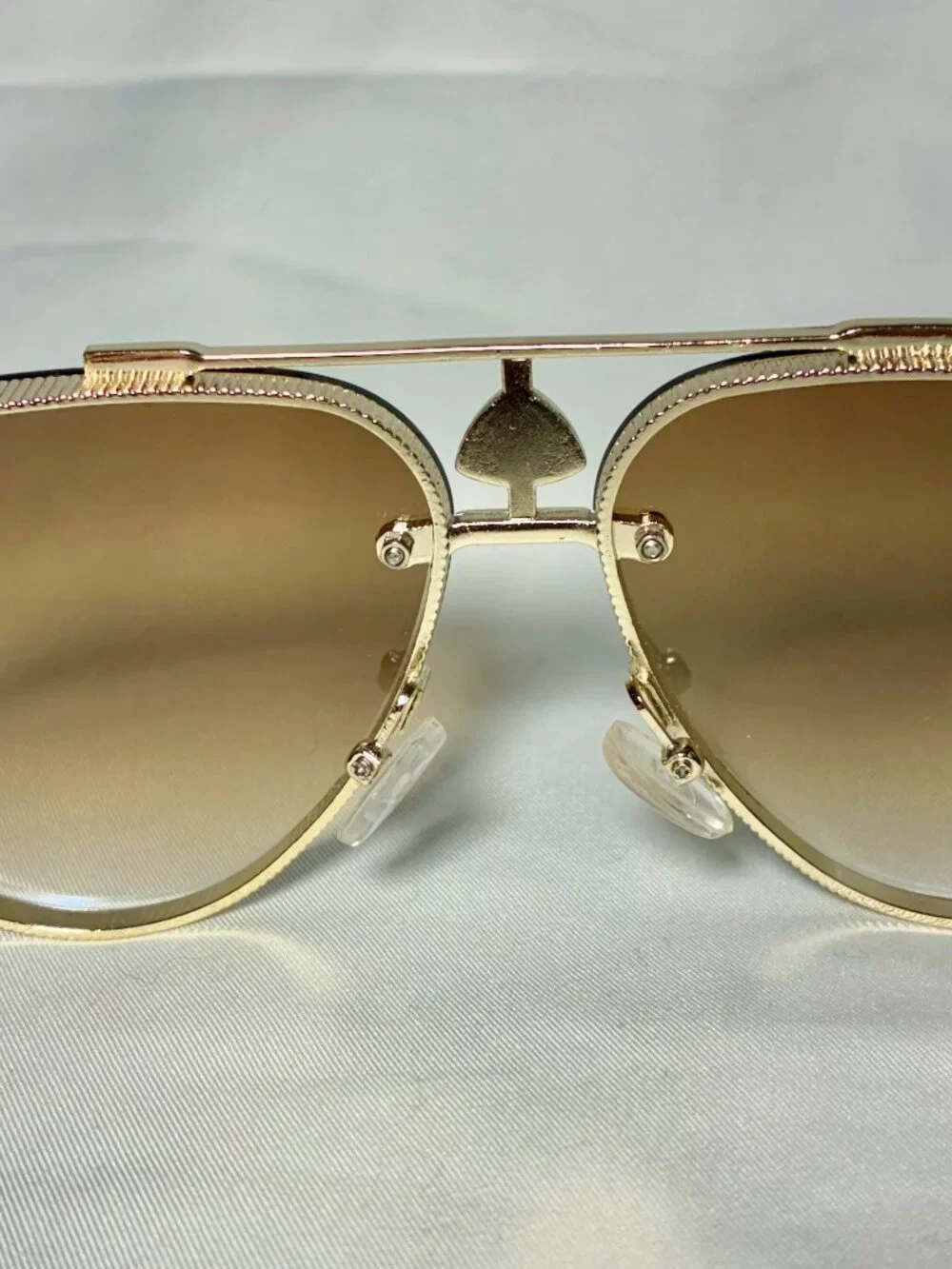 Maybach Gold Aviator Sunglasses Tortoiseshell Temples Made in Italy